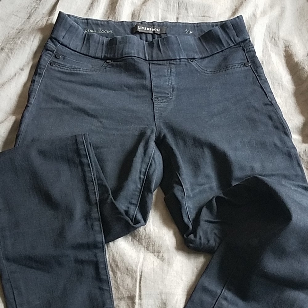 Liverpool denim leggings